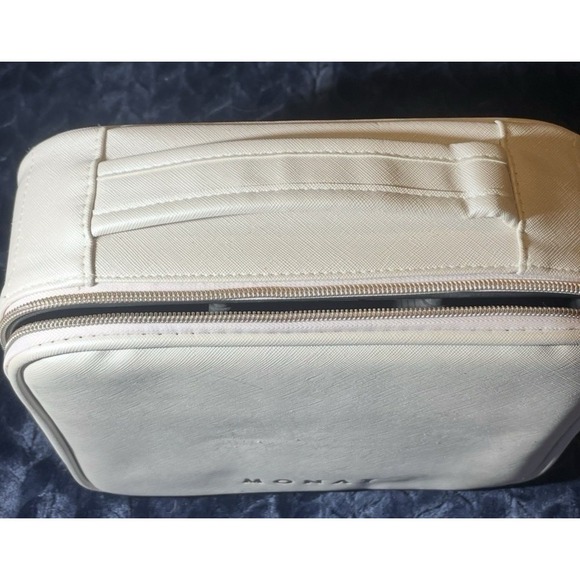 Monat Glow On The Go Travel Case Toiletry Make Up Case Mirror Zip Compartment - Picture 4 of 10